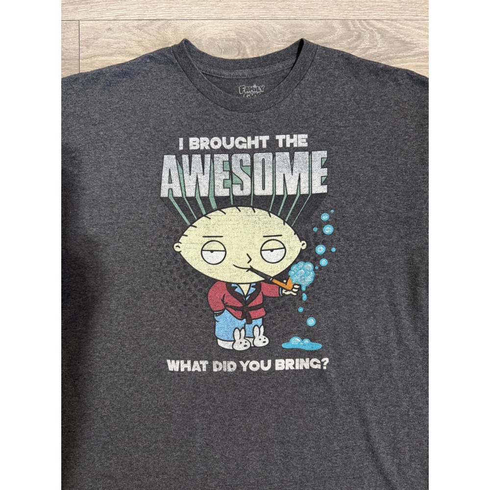 Family Guy Stewie Griffin T-Shirt XL I Brought The Awesome Graphic Gray Mens